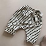 【73-100cm】パンツ ベビー カジュアル ボーダー - 画像 (6)