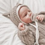 【66-90cm】ロンパース ベビー フード付き ニット - 画像 (8)
