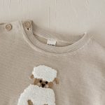 【66-100cm】スウェット＋パンツ 2点セット ベビー ひつじ刺繍 - 画像 (5)