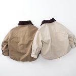 【80-130cm】アウター キッズ リバーシブル 暖かい - 画像 (5)