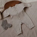 【59-80cm】長袖ロンパース ベビー ニット シンプル - 画像 (11)