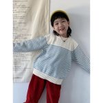 【80-130cm】セーター 女の子 ミックスカラー ニット ゆったり - 画像 (7)