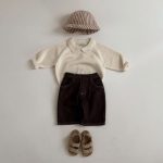 【80-130cm】セーター キッズ 配色 ニット シンプル - 画像 (7)