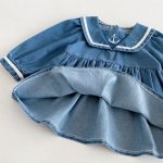 【73-110cm】ワンピース ベビー セーラー 刺繡 - 画像 (13)
