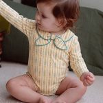 【66-90cm】ロンパース ベビー レトロ 総柄 - 画像 (8)