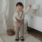 【73-100cm】サロペット ベビー 無地 カジュアル - 画像 (3)