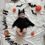 【80-100cm】ロンパース&帽子 キッズ ハロウィン コウモリ - 画像 (5)