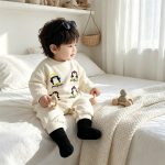 【66-90cm】ロンパース ベビー ペンギン プリント - 画像 (13)