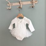 【66-90cm】ロンパース ベビー ドレス風 チュール - 画像 (3)