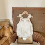 【66-90cm】サロペロンパース ベビー クマ耳 もこもこ - 画像 (4)