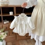 【66-90cm】ロンパース ベビー レース プリンセス - 画像 (8)