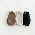 【73-110cm】パンツ 男の子 ワッフル カジュアル - 画像 (3)