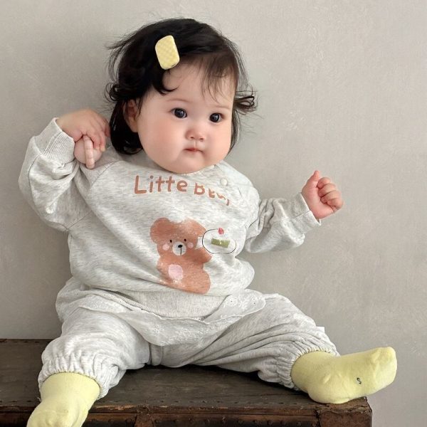 【80-120cm】セットアップ 女の子 クマ柄 かわいい