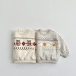 【80-130cm】トレーナー キッズ 韓国風 クマ柄 - 画像 (2)