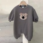 【66-90cm】ロンパース ベビー クマ柄 暖かい - 画像 (6)