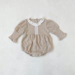 【66-90cm】ロンパース ベビー レース襟 プリンセス - 画像 (9)