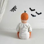 【66-90cm】ロンパース ベビー ハロウィン かぼちゃ柄 可愛い - 画像 (6)