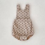 【66-100cm】サロペット ベビー ドット柄 ロンパース コディネート - 画像 (20)