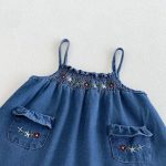 【73-110cm】ワンピース 女の子 デニム ポケット付き - 画像 (12)