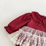 【66-90cm】ロンパース ベビー レース リボン - 画像 (10)