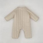 【66-90cm】ロンパース ベビー くま刺繍 中綿 防寒 - 画像 (11)