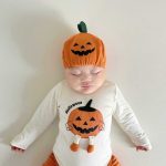 【66-90cm】ロンパース ベビー ハロウィン かぼちゃ柄 可愛い - 画像 (10)