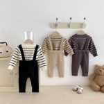 【66-90cm】サロペット＆セーター ベビー カジュアル ニット - 画像 (8)
