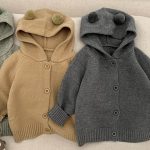 【73-110cm】カーディガン キッズ フード付き ニット - 画像 (7)