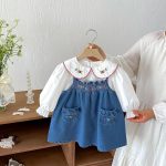【73-110cm】ワンピース 女の子 デニム ポケット付き - 画像 (10)