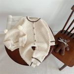 【66-90cm】ロンパース＆帽子 ベビー ボンボン ニット くま - 画像 (13)