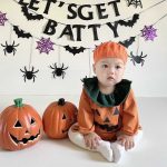 【66-90cm】ロンパース ベビー ハロウィン かぼちゃ フリル襟 - 画像 (9)