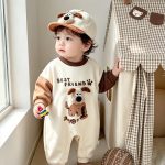 【66-90cm】ロンパース ベビー カラーバリ ドッグ - 画像 (4)