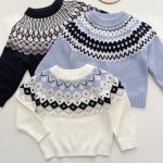 【80-130cm】セーター  キッズ ニット カーディガン - 画像 (3)