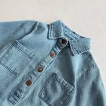 【66-100cm】長袖ロンパース ベビー  ベビー ゆったり シルエット - 画像 (9)