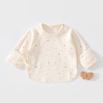 【52-59cm】トップス ベビー ナチュラル 月柄 - 画像 (3)