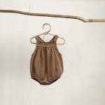 【66-90cm】サロペット ベビー ナチュラル 無地 - 画像 (6)