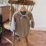 【66-90cm】長袖ロンパース ベビー リボン付き シンプル - 画像 (7)