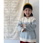 【80-130cm】セーター 女の子 ミックスカラー ニット ゆったり - 画像 (8)