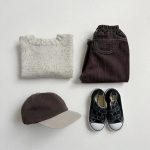 【73-100cm】セーター ベビー 無地 ファッション - 画像 (6)