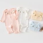 【59-80cm】ロンパース ベビー フリル チェリー襟 - 画像 (2)