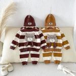 【73-100cm】セットアップ ベビー 可愛い クマ ボーダー - 画像 (11)