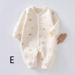 【66-90cm】ロンパース ベビー 暖かい シンプル - 画像 (7)