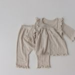 【66-90cm】セットアップor帽子 ベビー フリル 無地 - 画像 (8)