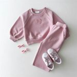 【80-130cm】セットアップ 女の子 蝶結び ゆったり - 画像 (3)