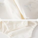 【66-90cm】ロンパース ベビー 花柄 折り襟 - 画像 (9)