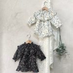 【66-90cm】ロンパース ベビー レトロ 小花柄 - 画像 (16)