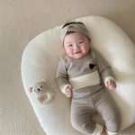 【66-90cm】ロンパース&レギンス ベビー ハート柄 ボーダー - 画像 (6)