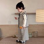 【73-110cm】ニットベスト＋パンツ 男の子  ペンギン ストライプ - 画像 (6)