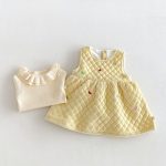 【80-130cm】ワンピース 女の子 暖かい キイロ - 画像 (7)