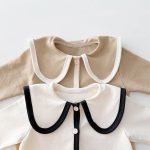 【66-90cm】ロンパース ベビー セーラー風 シンプル - 画像 (5)